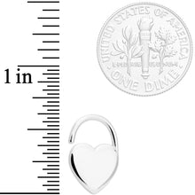 Load image into Gallery viewer, 16G 5/16 Padlock Heart Closure Ring