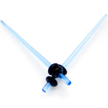 Load image into Gallery viewer, Blue Acrylic Straight Taper Set Available in Sizes 14G to 00G
