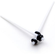 Load image into Gallery viewer, White Acrylic Straight Taper Set Available in Sizes 14G to 00G