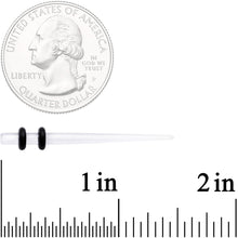 Load image into Gallery viewer, Clear Acrylic Straight Taper Set