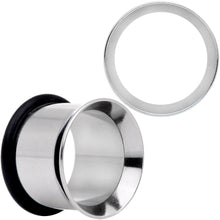 Load image into Gallery viewer, Stainless Steel Single Flare Tunnel Plug Set Available in Sizes 8G to 1