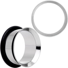 Load image into Gallery viewer, Stainless Steel Single Flare Tunnel Plug Set Available in Sizes 8G to 1