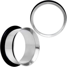 Load image into Gallery viewer, Stainless Steel Single Flare Tunnel Plug Set Available in Sizes 8G to 1