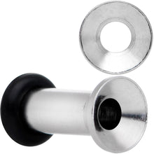 Load image into Gallery viewer, Stainless Steel Single Flare Tunnel Plug Set Available in Sizes 8G to 1