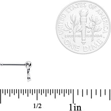 Load image into Gallery viewer, 20G 1/4 Ring of Saturn Dangle Nose Bone