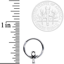Load image into Gallery viewer, 16G 3/8 Egyptian Ankh Hinged Segment Ring