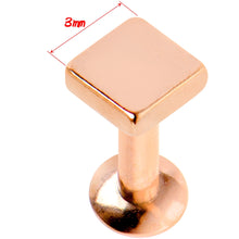 Load image into Gallery viewer, 3/16 Gold Tone Rhombus Internally Threaded Daith Cartilage Tragus