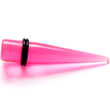 Load image into Gallery viewer, 00G to 25mm Pink Acrylic Straight Taper Stretching Kit Set of 2