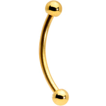 Load image into Gallery viewer, 16G 1/2 Gold Tone Curved Barbell