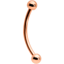 Load image into Gallery viewer, 16G 1/2 Rose Gold Tone Curved Barbell