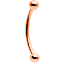 Load image into Gallery viewer, 16G 9/16 Rose Gold Tone Curved Barbell