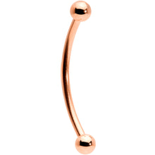 Load image into Gallery viewer, 16G 5/8 Rose Gold Tone Curved Barbell