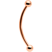 Load image into Gallery viewer, 16G 5/8 Rose Gold Tone Curved Barbell