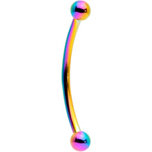 Load image into Gallery viewer, 16G 5/8 Rainbow Curved Barbell