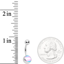 Load image into Gallery viewer, Pink Blue White Transgender Pride Flag Belly Ring