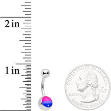 Load image into Gallery viewer, Pink Purple Blue Bisexual Pride Flag Belly Ring