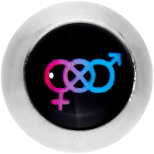 Load image into Gallery viewer, 16G 1/4 Bisexual Pride Flag Cartilage Tragus Earring
