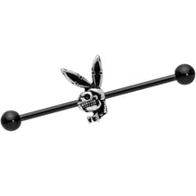 Load image into Gallery viewer, 14G Licensed Playboy Bunny Skeleton Industrial Barbell 38mm