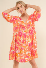 Load image into Gallery viewer, Full Size Printed Tie Back Long Sleeve Summer Dress For Women – Stylish Printed Dress, Chic Tie Back Long Sleeve Dress, Elegant Long Sleeve Dress, Fashionable Printed Dress, Versatile Long Sleeve Dress, Sophisticated Tie-Back Dress