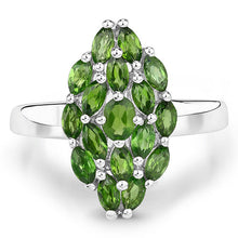 Load image into Gallery viewer, 1.28 Carat Genuine Chrome Diopside .925 Sterling Silver Ring