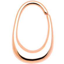 Load image into Gallery viewer, 16G 5/16 Rose Gold Tone Oval Cartilage Tragus Daith