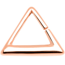 Load image into Gallery viewer, 16G 5/16 Rose Gold Tone Triangle Cartilage Tragus Daith