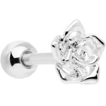 Load image into Gallery viewer, 16G 1/4 Openwork Rose Flower Cartilage Tragus Earring