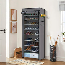 Load image into Gallery viewer, 10-Layer 9 Grid Shoe Rack Shelf Storage Closet Organizer
