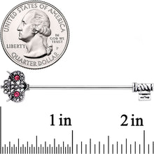 Load image into Gallery viewer, 14G Pink Clear Gem Royal Owl Key Industrial Barbell 38mm