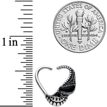 Load image into Gallery viewer, 16G 3/8 Skull Face Heart Left Ear Closure Ring