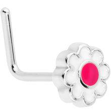 Load image into Gallery viewer, 22G 1/4 Spring Flower L Shaped Nose Ring