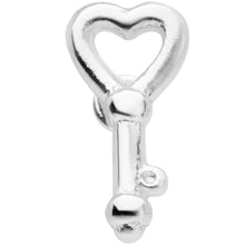 Load image into Gallery viewer, 18G 5/16 Key to Your Heart L Shaped Nose Ring