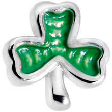 Load image into Gallery viewer, 22G 5/16 St Patricks Day Shamrock L Shaped Nose Ring