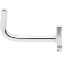 Load image into Gallery viewer, 18G 5/16 New Years Champagne L Shaped Nose Ring