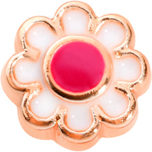 Load image into Gallery viewer, 20G 5/16 Rose Gold Tone Spring Flower L Shaped Nose Ring
