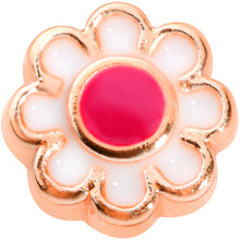 Load image into Gallery viewer, 22G 1/4 Rose Gold Tone Spring Flower L Shaped Nose Ring