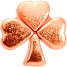Load image into Gallery viewer, 20G 5/16 Rose Gold Tone St Patricks Shamrock L Shaped Nose Ring