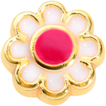 Load image into Gallery viewer, 20G 5/16 Gold Tone Spring Flower L Shaped Nose Ring