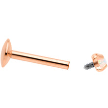 Load image into Gallery viewer, 16G 5/16 2mm Syn Opal Rose Gold G23 Titanium Internal Thread Labret