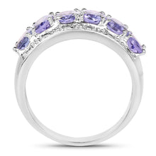 Load image into Gallery viewer, 2.64 Carat Genuine Tanzanite .925 Sterling Silver Ring