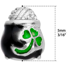 Load image into Gallery viewer, 20G 5/16 St Patricks Day Pot O Gold L Shaped Nose Ring