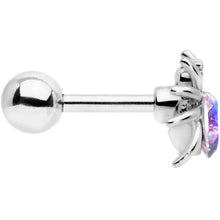 Load image into Gallery viewer, 16G 1/4 Aurora Gem Heart Spider Cartilage Tragus