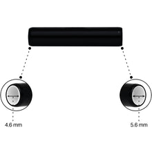 Load image into Gallery viewer, 5mm to 6mm Black Aluminum Body Piercing Ball Removal Tool