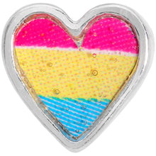 Load image into Gallery viewer, 20G 5/16 Red Yellow Blue Pansexual Pride Heart L Shaped Nose Ring