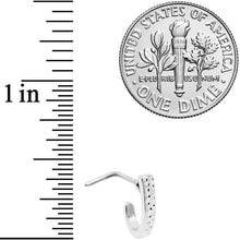 Load image into Gallery viewer, 20G 5/16 Steel Dainty Dots Faux Hoop L Shaped Nose Ring
