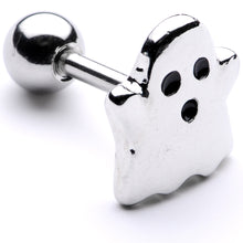 Load image into Gallery viewer, 16G 1/4 Spooky Ghost Halloween Cartilage Tragus Earring