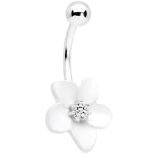 Load image into Gallery viewer, Spring Blossom Pretty White Flower Belly Ring