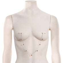 Load image into Gallery viewer, 14G 5/8 Orange Pumpkin Patch Halloween Dangle Nipple Chain