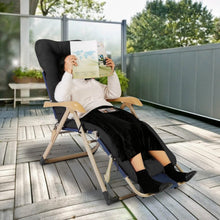 Load image into Gallery viewer, 67x22in Chaise Lounger Cushion Recliner Rocking Chair Sofa