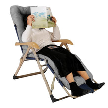 Load image into Gallery viewer, 67x22in Chaise Lounger Cushion Recliner Rocking Chair Sofa